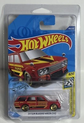 Vagón Hot Wheels Custom Treasure Hunt MOMO Datsun Bluebird (rojo) 510 en muy buen estado/leer Foto 1 de 4