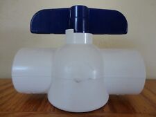 1 1/4" SLO by NDS PVC Inline Ball Valve Female Threaded 150 PSI 1.25" USA
