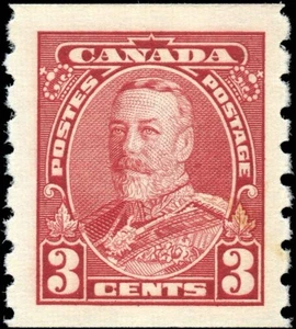 Canada Mint NH F-VF 3c Scott #230 Coil 1935 KGV Pictorial Issue Stamp - Picture 1 of 2