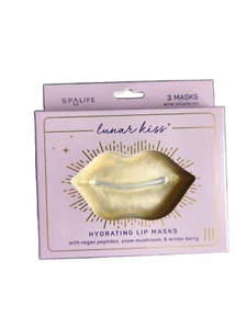 SpaLife Lunar Kiss 3 PK Hydrating Lip Masks - Vegan Collagen, Antioxidants - Picture 1 of 2
