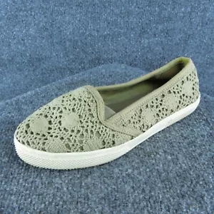 MIA girl Slip On Women Loafer Shoes Size 7 Medium Beige Fabric Slip On - Imagen 1 de 9