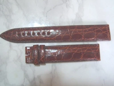 CORREA BANDA COCODRILO MARRÓN AUDEMARS PIGUET VINTAGE 17X16 MM *6968 Foto 1 de 3