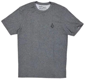 Volcom Men's T-Shirt Stone Tech Quick Dry High-Performance Fabric Charcoal Tee - Picture 1 of 2