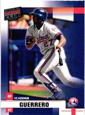 2002 DONRUSS FAN CLUB VLADIMIR GUERRERO BASEBALL CARD #3 - Image 1 of 2
