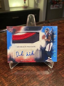 2017 Panini Origins Deshaun Watson Blue /49 Rookie Patch Auto No.101 🔥