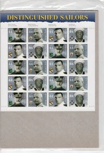 Scott #4443a (4440-43) Distinguished Sailors Sheet of 20 Stamps - Sealed - Picture 1 of 4