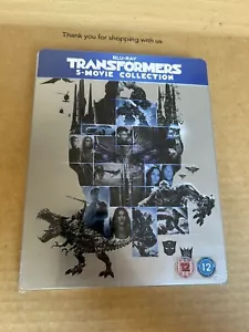 TRANSFORMERS 5 MOVIE COLLECTION UK Reg Free BLU RAY STEELBOOK NEW & SEALED - Picture 1 of 4