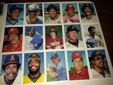 1981 TOPPS SUPERS GIANT BASEBALL CARD SET 15 JUMBO CARDS (5X7's) HOF
