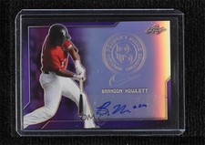 2017 Leaf Perfect Game National Showcase Metal 1/1 Brandon Howlett #BA-BH1 Auto