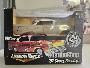 American Muscle '57 Chevy Hardtop 1:24 Die-Cast Model Kit Custom Shop New - Picture 1 of 3