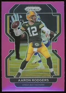 2021 Panini Prizm - Pink Prizm Refractor #138 Aaron Rodgers - Picture 1 of 2