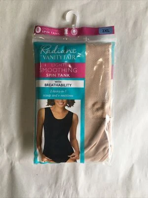 NIP Vanity Fair Radiant Light Smoothing Spin Tank Size XXL Nude Seamless - Изображение 1 из 2