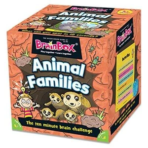 BrainBox Animal Families (55 Cards) Educational Family Quiz Trivia Card Game