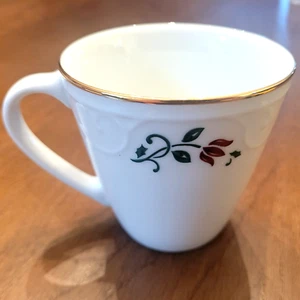 Princess House Veranda Holiday Ceramic Mugs Set of 4 Flower Design New (Other) - Picture 1 of 9