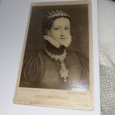 Cabinet Card Portrait Philippine Welser Wife of Ferdinand II Archduke of Austria