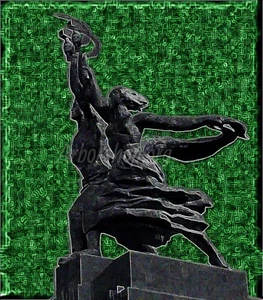 The Fall of Capitalism: AI Singularity Abstract Modern Art Canvas Print Image - Picture 1 of 1
