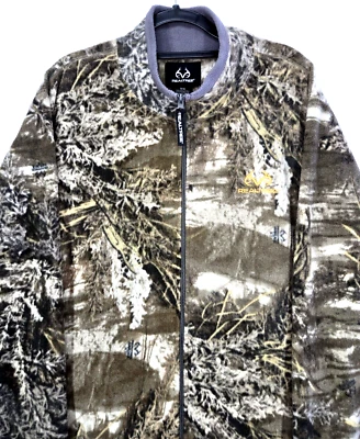 Chaqueta polar camuflaje marrón cremallera completa RealTree para hombre talla XL (46-48) ¡NUEVA SIN ETIQUETAS! Foto 1 de 4