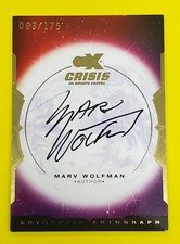 CZX Crisis on Infinite Earths Autograph MW Marv Wolfman Author Serial #93/175