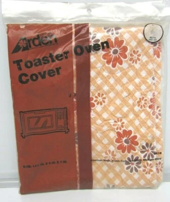 Vintage Rare Arden Toaster Oven Cover NOS New Flower Pattern 1970s 1980s — 第 1/4 张图片