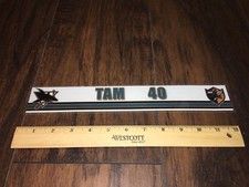 Mikaël Tam #40 2012-13 Worcester Sharks AHL Hockey Locker Room Nameplate