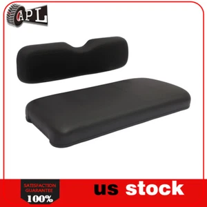 Golf Cart Front Seat Replacement Cushion Set For EZGO TXT Black - Picture 1 of 8