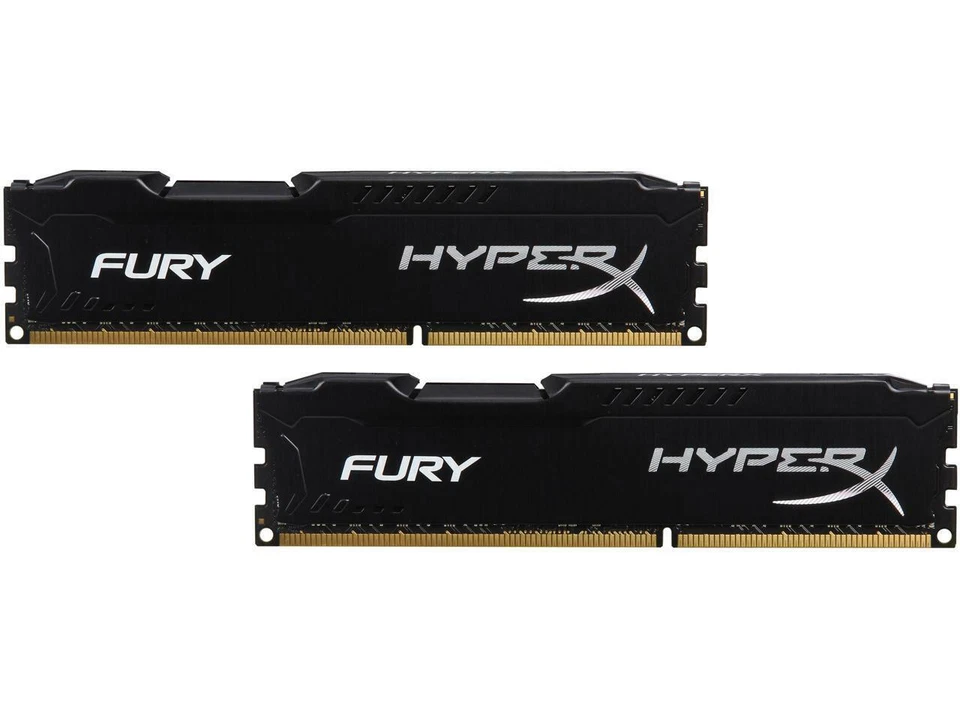 FURY HyperX Memory Black 16GB 1600MHz DDR3 CL10 DIMM (Kit of 2) HX316C10FBK2/16 - Image 1 of 1