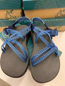Chaco Z/Cloud X Sandalo Donna 7 8 9 10 Puzzle Blu Azzurro Nuvola Imbottito - Foto 1 di 6
