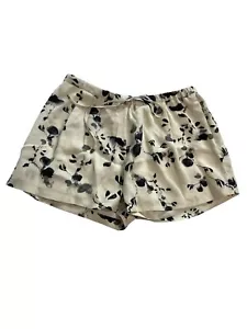 Haute Hippie Floral Silk Shorts in White Black - Picture 1 of 4