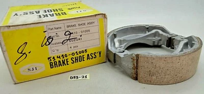 Suzuki A100 RC FR GP TM RM RV TS TC Brake Shoes Pair NOS 54410-01005 - Image 1 of 4