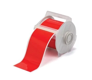 Nastro etichetta vinile permanente per tutte le stagioni 4" per stampante Brady GlobalMark - Rosso - Foto 1 di 5