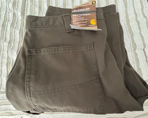 Vintage Carhartt Relaxed Fit Cargo Brown Pants Mens (36x30) B324 DFE - Picture 1 of 10