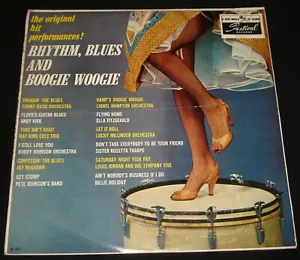 RHYTHM, BLUES, & BOOGIE WOOGIE- AUSSIE 1960s FESTIVAL LP leggy cheesecake cover - Foto 1 di 3