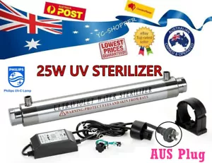 30LPM Ultraviolet Sterilizer Stainles Whole House Water Filter System UV-25W - Picture 1 of 3