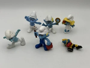 Schlumpf Figuren - 6 Stück für McDonald’s von Peyo - plus Vintage Hockey - Bild 1 von 8