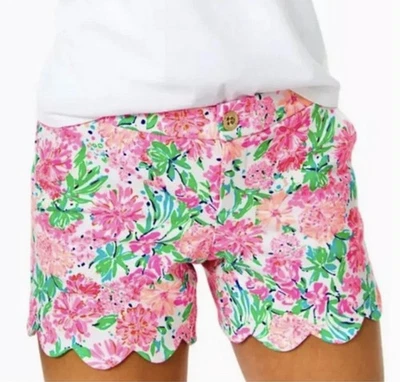 Nuevos pantalones cortos de punto para mujer Lilly Pulitzer Buttercup talla 0 That's What I Herd Foto 1 de 4