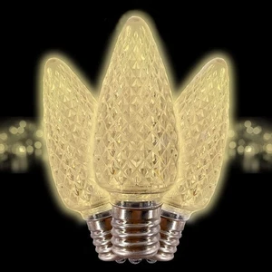 C9 Christmas Lights LED Bulb (Pack of 25) Soft Warm White Replacement Christm... - Picture 1 of 9