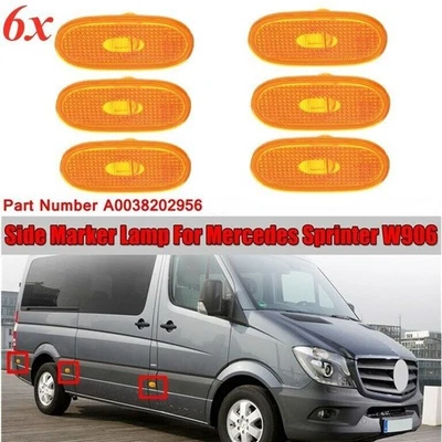 6pcs FOR MERCEDES SPRINTER W906 06-18 SIDE MARKER LIGHT LAMP L OR R BULB SOCKET - Image 1 of 4