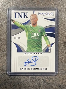 Kasper Schmeichel Auto/25 Panini Immaculate Collection 2021 Leicester City - Picture 1 of 2