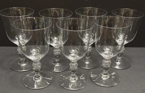 7 Baccarat PROVENCE 5 5/8" CLARET WINE GLASSES Vintage French 6 oz Goblets - Picture 1 of 15