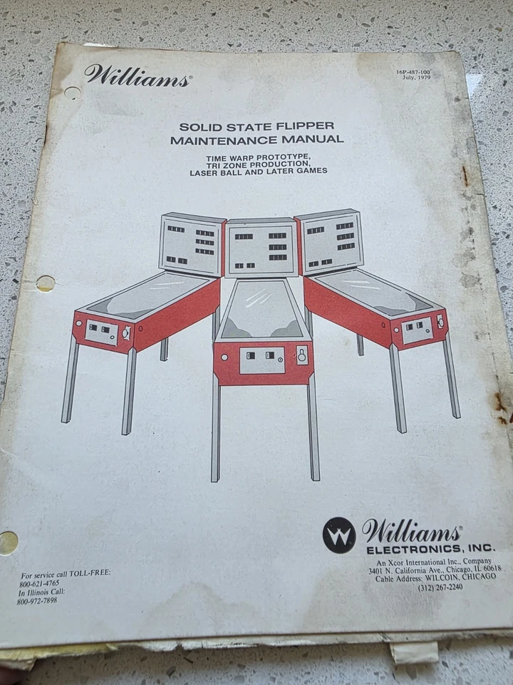 Williams Solid Statr Flipper Repair Manual Trizone And Later - Image 1 of 1