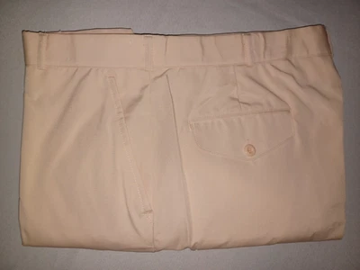 Vintage Men's Tropical Pa1m 1970s 65%Poly 35%Cot Peach Pants NewOldStock 38R 30L - Image 1 of 4
