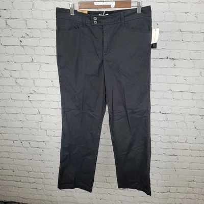 NWT Charter Club Black Cotton Stretch Slimming Mid Rise Pants Size 14P (32x29.5) - Image 1 of 4
