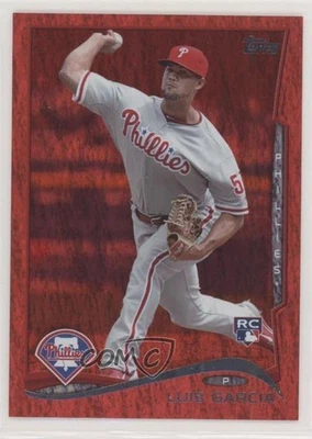 2014 Topps Red Hot Foil Luis Garcia #451 Rookie RC - Image 1 of 2