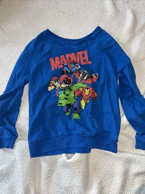 Marvel Youth XXL Sweatshirt Blue  Graphic Characters Long Sleeves - Image 1 of 4