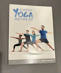 Beachbody 3 WEEK YOGA RETREAT 4 Discs and EXTRAS Recipe Book - Picture 1 of 4