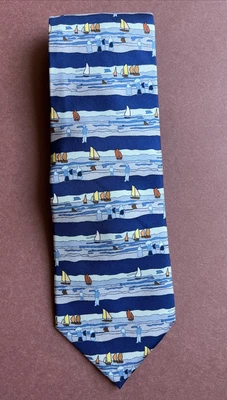 Corbata de seda hecha a mano Fox & Chave The Courtauld Gallery Foto 1 de 4