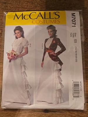 MCCALLS PATTERN 7071 Victorian Costume Jacket  MISSES SIZE 14-16-18-20-22 UNCUT - Image 1 of 2