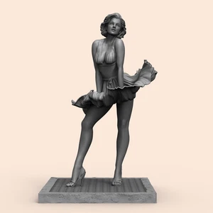 1/35 - 1/6 3D Print Model Kit Beautiful Girl Marilyn Pin Up Unpainted - Picture 1 of 14