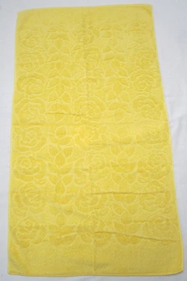 Toalla de Colección Esculpida Reversible Rosas Amarillas CANNON Marca Hecha en EE. UU. Foto 1 de 4