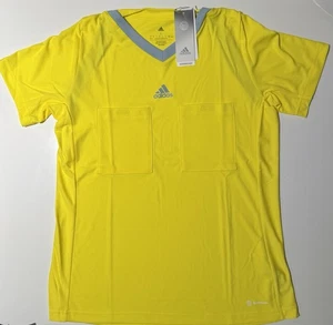 Womens Bright Yellow Adidas Referee 22 Jersey HF5975 Size L, MSRP$60 - Picture 1 of 5